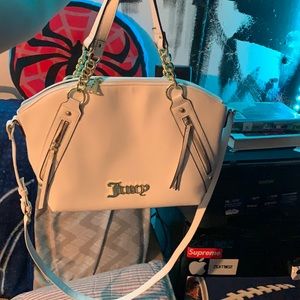 White Juicy Couture cross body/clutch bag